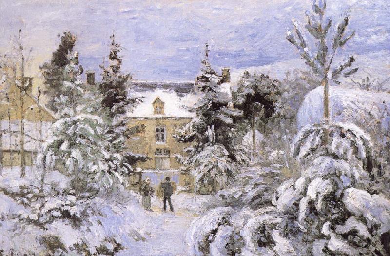 Camille Pissarro Snow scenery china oil painting image